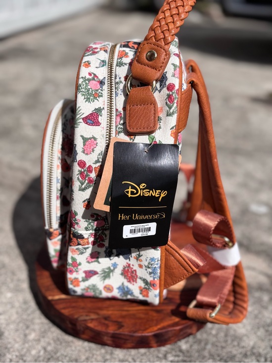 Her Universe Floral Pocahontas Mini Backpack in Cream & Brown main image 5